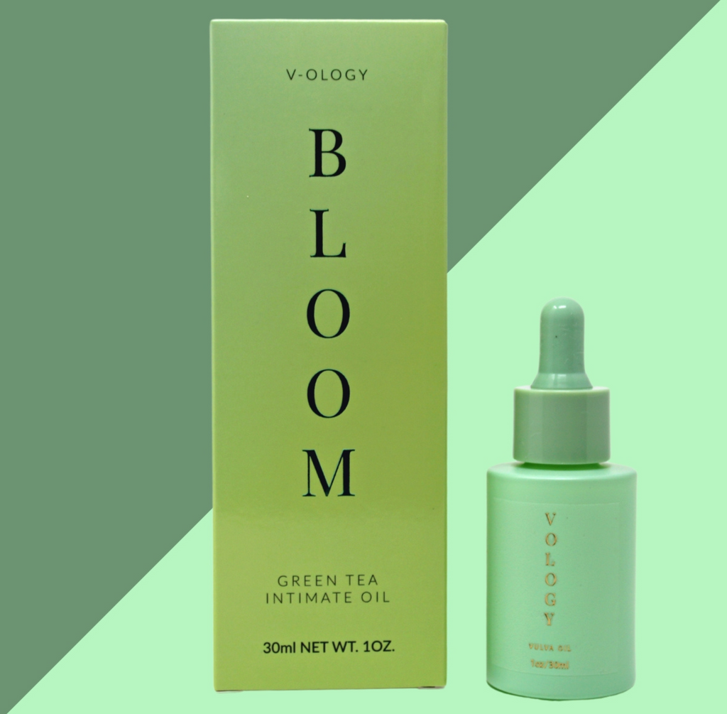 V-OLOGY Bloom Green Tea Intimate Oil.